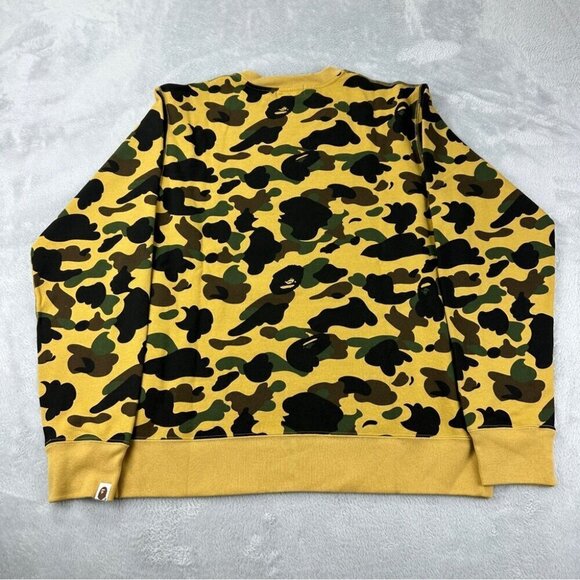 Bape A Bathing Ape Green Camo Crewneck XL - Picture 4 of 14